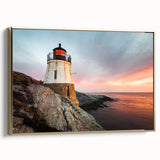 Framed canvas of a vintage-style landscape painting featuring the Rhodes scenery in muted gold and black tones.