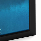 Extra large framed canvas featuring a textured depiction of Monaco.