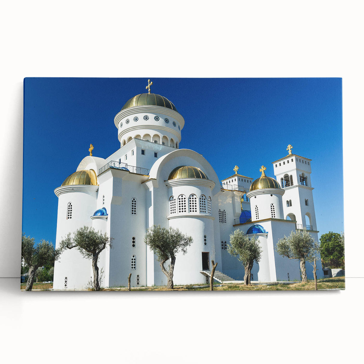Large black and white photo of Montenegro scenery on stretched canvas, ideal for kitchen wall art.