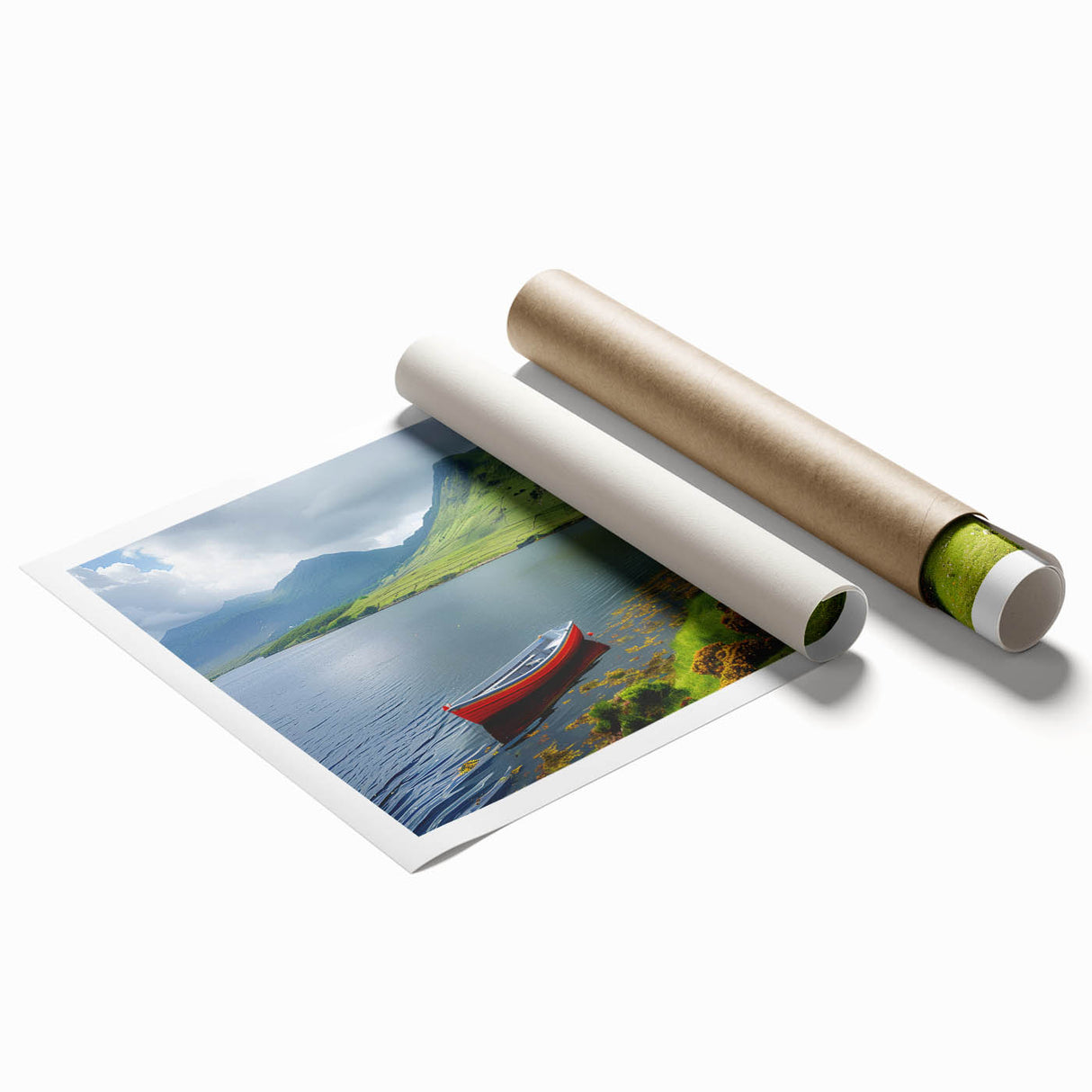 Extra large rolled print of a vivid floral scene in Northern Ireland, ideal for classy bathroom wall art.