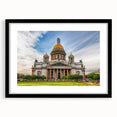 Colorful abstract art print of a stylized St.