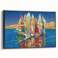 Black and white vintage poster art of Sochi landscape on framed canvas, ideal for bedroom wall decor.