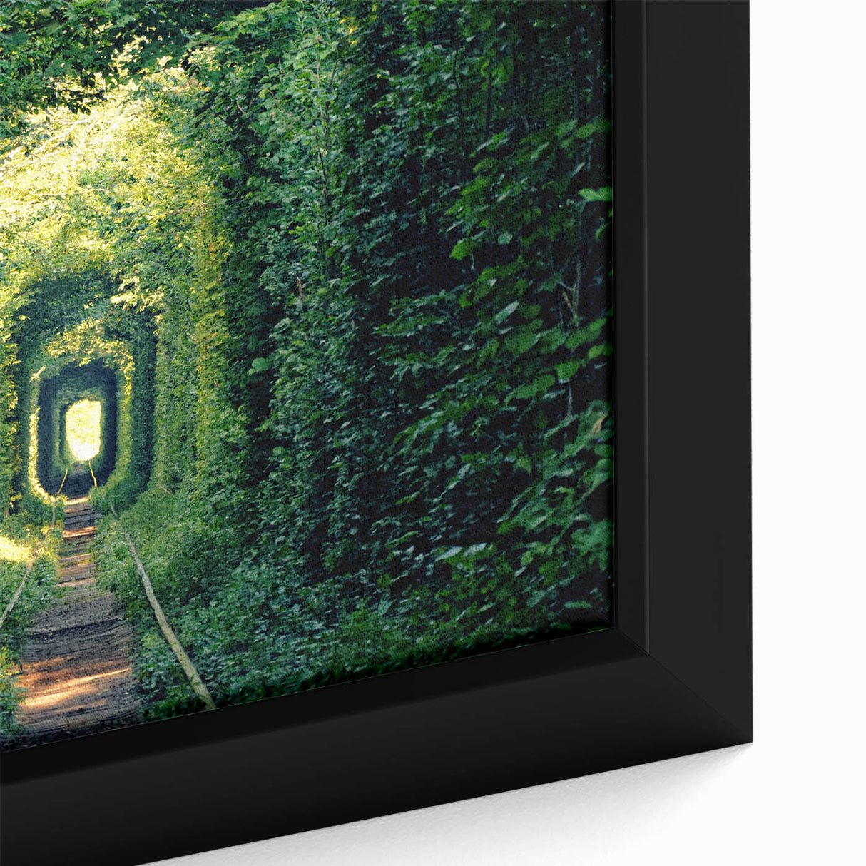 Extra large framed canvas of a textured, colorful Ukrainian landscape in black with vibrant accents.