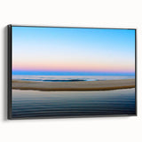 Black and white framed canvas of Cabo San Lucas landscape, ideal for bedroom wall art.