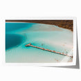 Rolled print of Quintana Roo scenery with vibrant green and blue tones, ideal for art wall dining room.