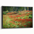Black and white framed canvas of a Middle Eastern landscape, ideal for bedroom wall decor.