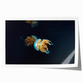 Extra large rolled print of a Micronesian oceanic scenery with vibrant blue and green hues, ideal for art wall dining room.