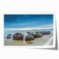 Extra large rolled print of Otago, New Zealand scenery with vibrant green and blue tones, ideal for dining room wall art.