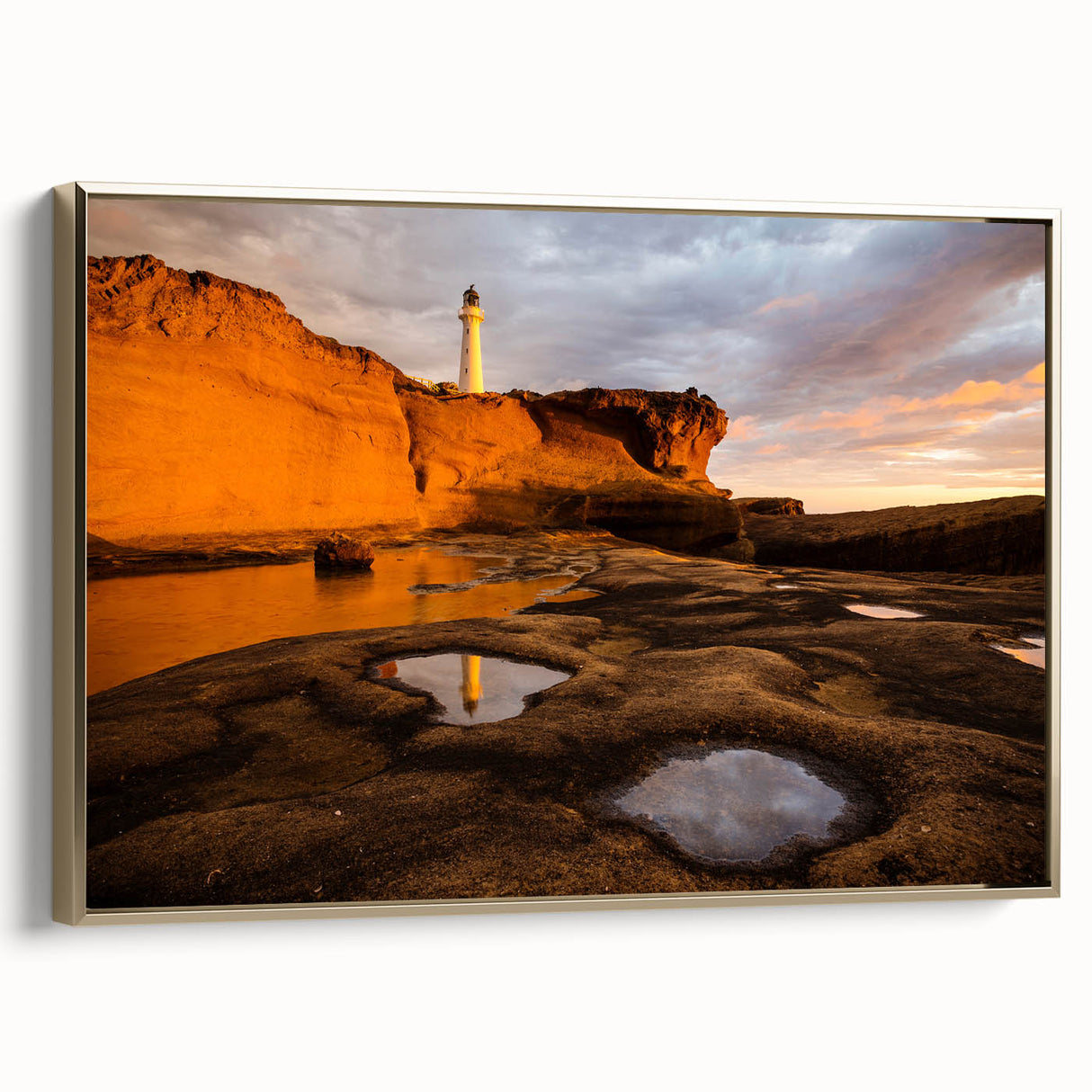 Framed canvas featuring a black and white vintage poster of the Wellington landscape, ideal for bedroom wall art.