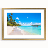 Extra large abstract art print of a textured Brazilian landscape in muted earth tones, framed in gold.