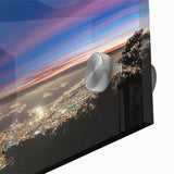 Large abstract wall art depicting a South American Venezuelan landscape in muted earth tones on acrylic glass.