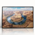 Large abstract wall art depicting Glen Canyon in muted earth tones on a framed acrylic.