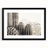 Extra large textured abstract art print of colorful Arizona scenery on a black framed canvas, ideal for living room decor.