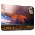 Acrylic print of the Sonoran Desert in Arizona, featuring earthy tones and cacti, suitable for dining room decor.