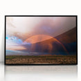 Large abstract wall art depicting the Arizona Sonoran desert in muted earth tones on a framed acrylic print.