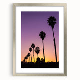 Textured art print of abstract Beverly Hills scenery in muted earth tones on a framed canvas, suitable for bedroom decor.