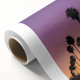 Art Deco poster of Beverly Hills scenery in muted pastel tones on rolled canvas, ideal for nursery wall art.
