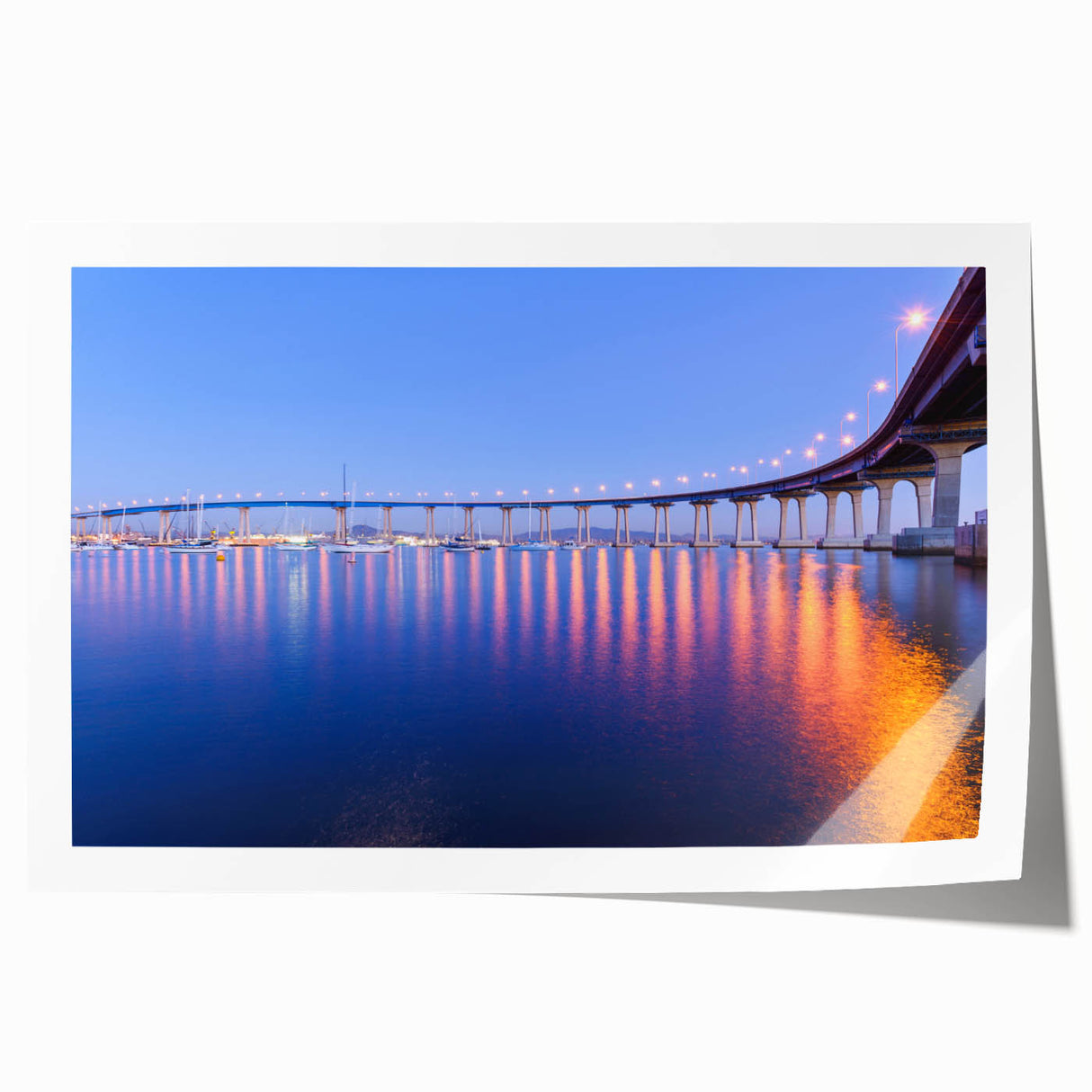 Extra large rolled print of Coronado, California scenery with soft pastel colors, ideal for art wall dining room.