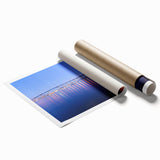 Extra large rolled print of Coronado, California scenery with vibrant floral elements, ideal for classy bathroom wall art.