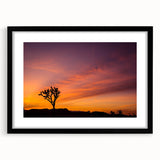 Abstract art print of Joshua Tree in vibrant colors on a textured, extra large canvas, ideal for living room decor.