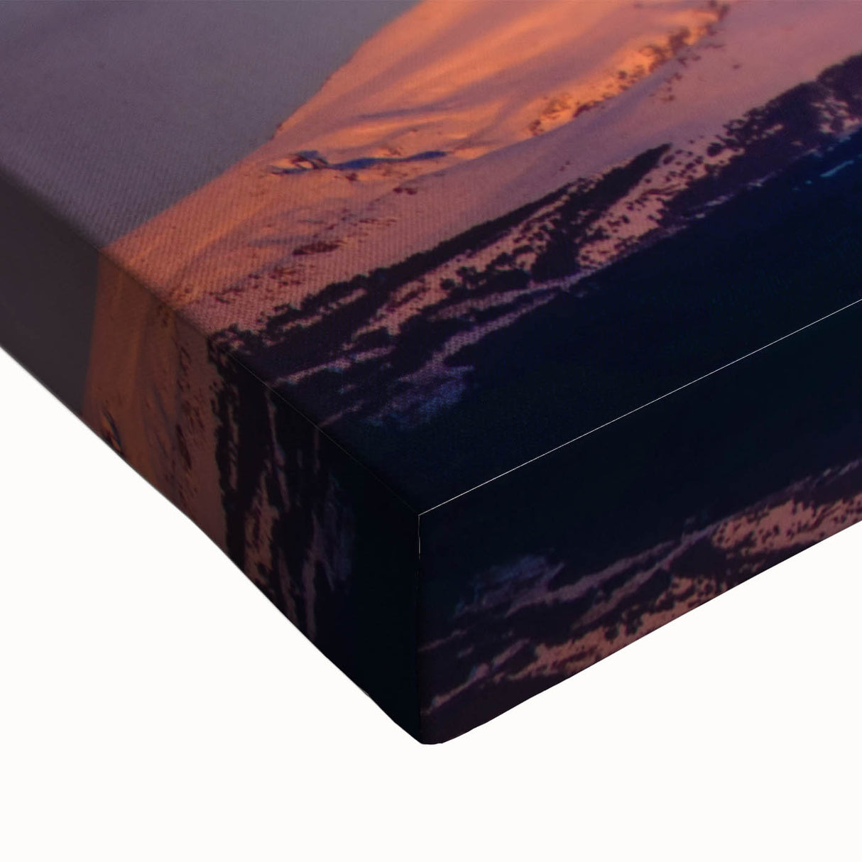 Large art of the Sierra Nevada in black and white on stretched canvas, suitable for bedroom wall decor.