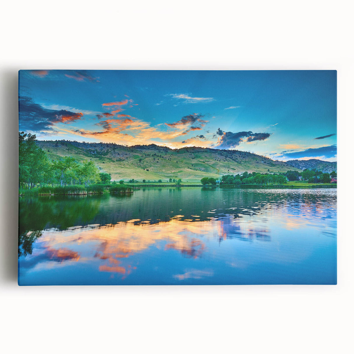 Black and white photograph of Boulder, Colorado landscape on large stretched canvas, suitable for kitchen art.