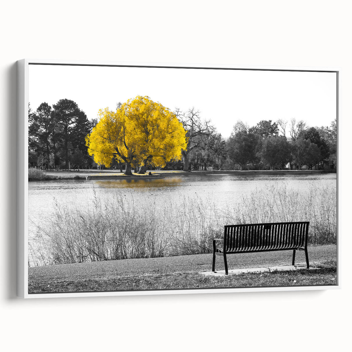 Vintage poster art of Denver skyline in colorful hues on a large framed canvas, ideal for living room decor.