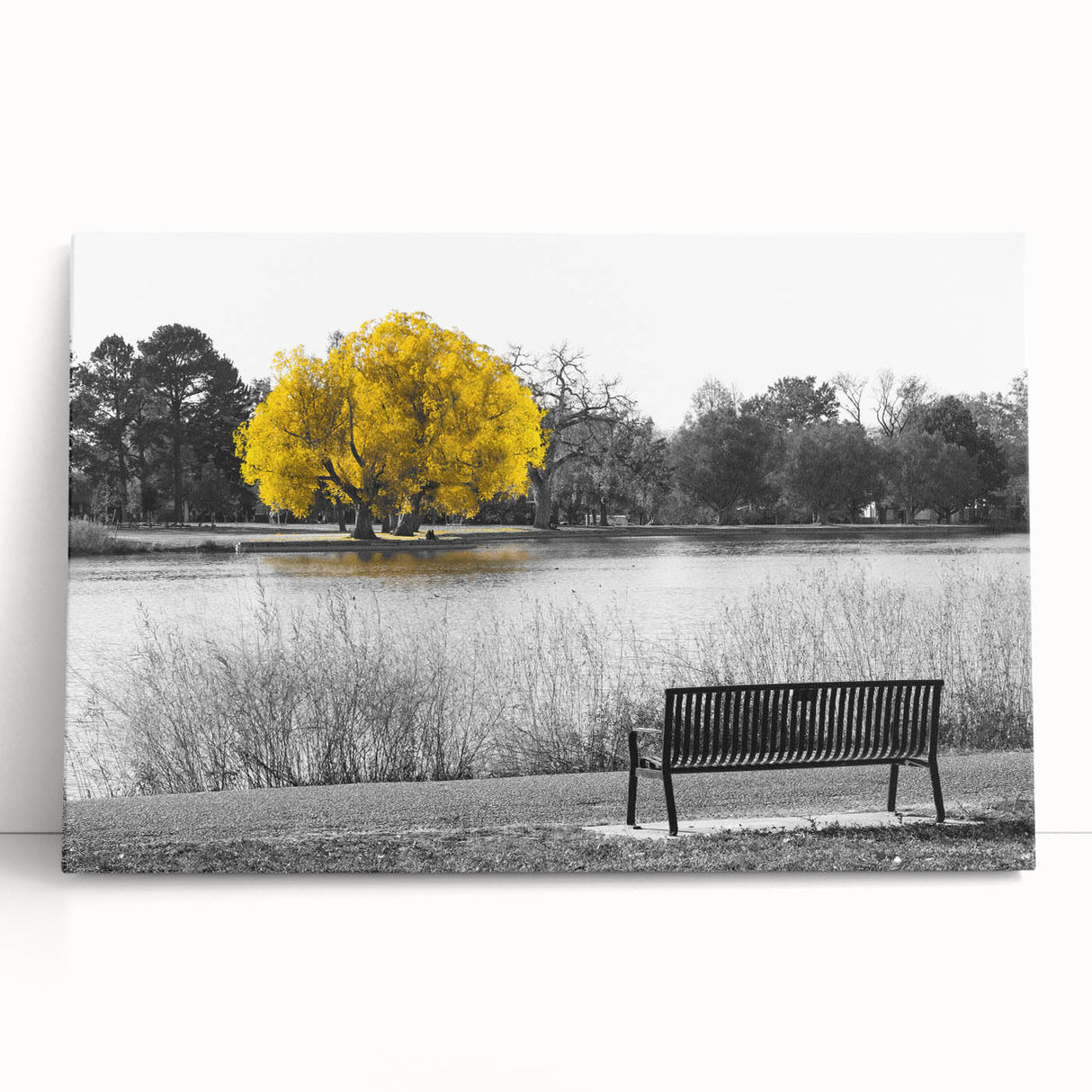 Black and white large canvas print of Denver skyline, ideal for kitchen wall art or bedroom decor.