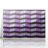 Art deco poster of Tampa skyline in muted blue tones on framed acrylic, ideal for modern art wall decor.