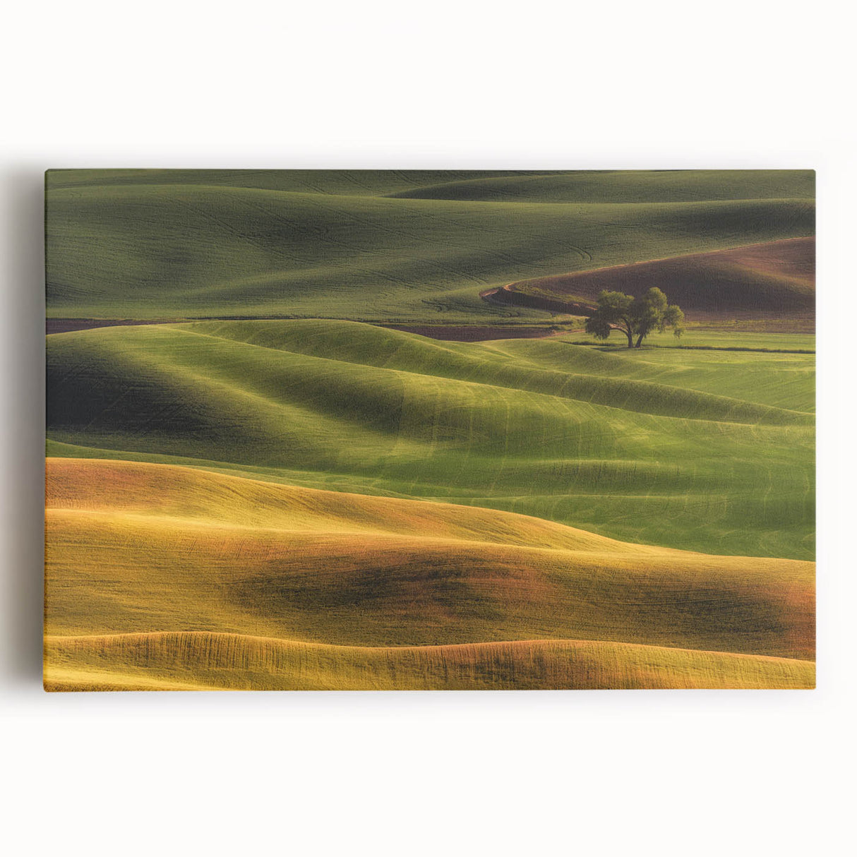 Black and white photograph of an Idaho landscape on a large stretched canvas, suitable for kitchen wall art.
