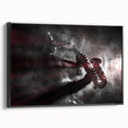 Black and white framed canvas of a vintage New Orleans landscape, ideal for bedroom wall art.