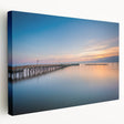A stretched canvas depicting the Chesapeake Bay in Maryland, featuring serene blue and green tones.