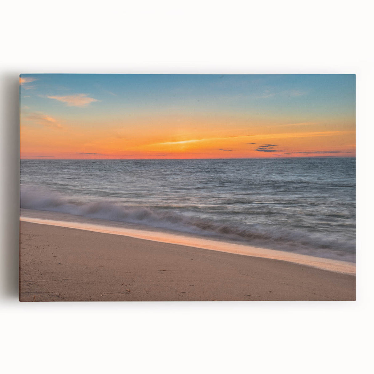 Black and white photo of Nantucket scenery on large stretched canvas, suitable for kitchen wall art.