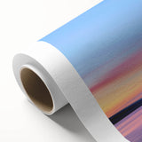Art deco poster of Minnesota scenery with pastel shades on rolled canvas, ideal for nursery wall art.