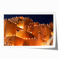 Extra large rolled print of a New Mexico scenery with vibrant sunset colors, ideal for art wall dining room decor.