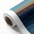 Art Deco poster of Cape Hatteras lighthouse in soft pastel shades on rolled canvas, ideal for nursery wall art.