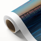 Art Deco poster of Cape Hatteras lighthouse in soft pastel shades on rolled canvas, ideal for nursery wall art.