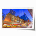 Grand Central Station in muted gray tones on a large rolled canvas, suitable for dining room or bathroom wall art.
