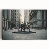 Black and white large art print of New York City skyline on stretched canvas, ideal for kitchen wall art.