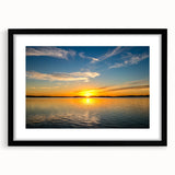 Extra large abstract art print depicting vibrant, colorful Oklahoma scenery on a textured canvas, framed in black.
