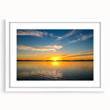 Abstract art print of Oklahoma scenery in muted earth tones on a white-framed canvas, ideal for dining room decor.