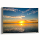Framed canvas depicting a vintage-style Oklahoma landscape in colorful hues, ideal for living room decor.