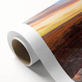 Art deco poster of South Dakota Badlands in pastel colors on rolled canvas, ideal for nursery wall art.