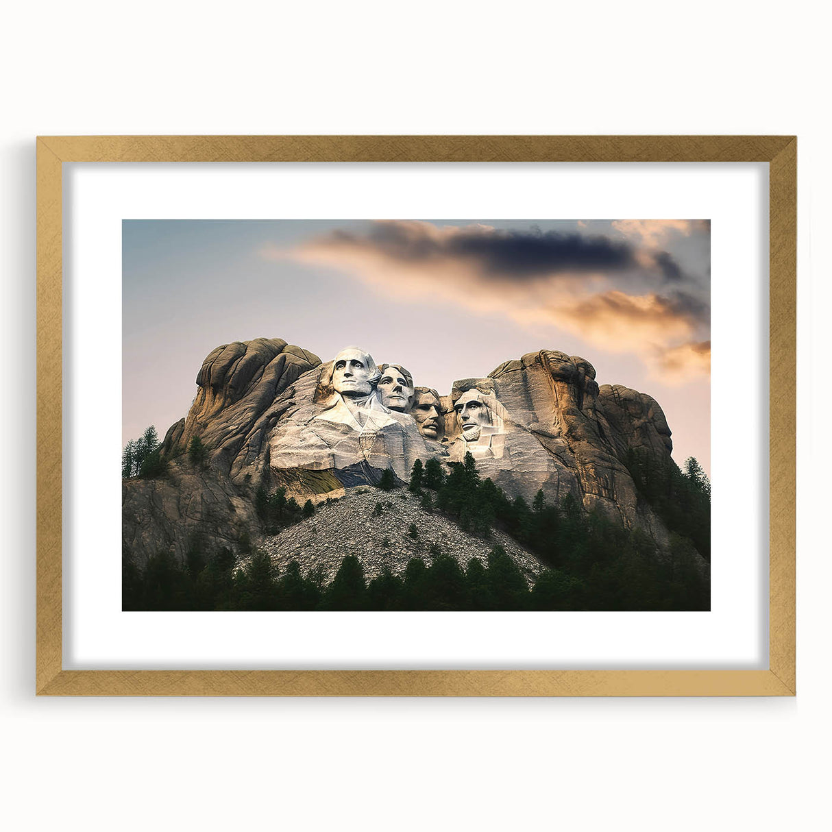 Extra large wall art featuring a textured print of Mt.