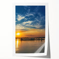 Extra large rolled print of Memphis scenery with soft floral elements in pastel shades, ideal for dining room wall art.