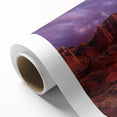 Art deco poster of Capitol Reef in Utah, featuring soft pastel colors on a rolled canvas, suitable for nursery wall art.