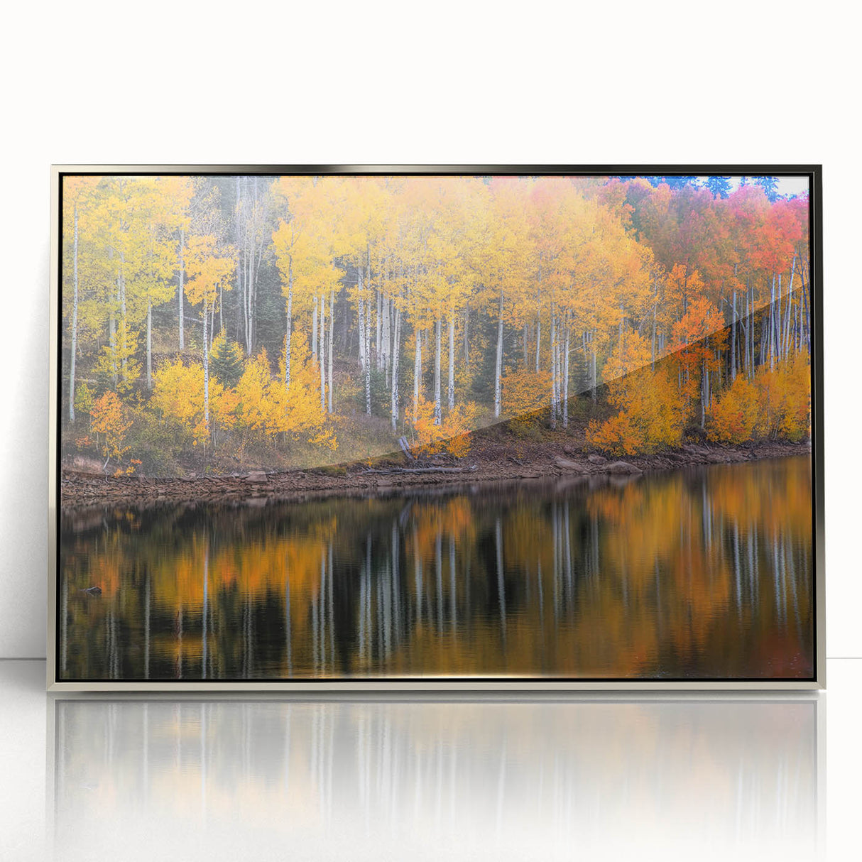 Mid-century modernist art depicting Zion National Park in muted earth tones, framed acrylic, ideal for nursery wall art.