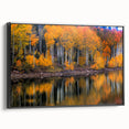 Black and white framed canvas of Zion National Park landscape, ideal for bedroom wall art.