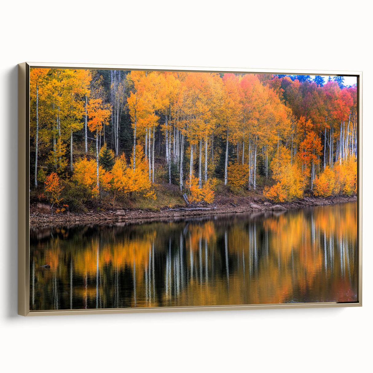 Framed canvas depicting Zion National Park in muted earth tones, ideal for bedroom wall art.