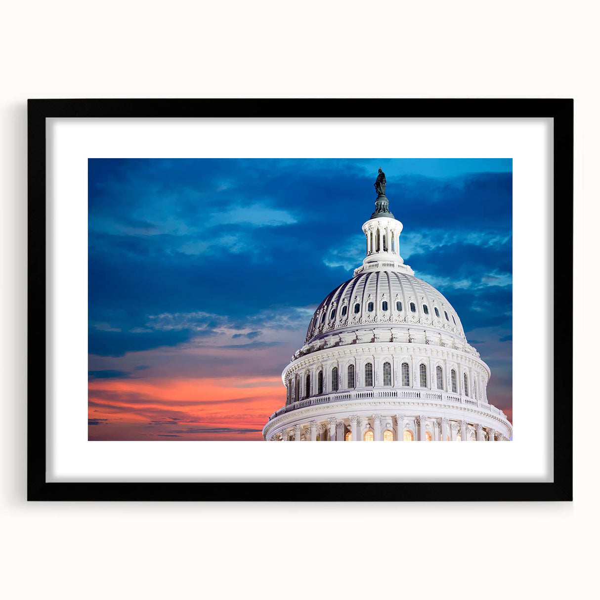 Abstract art print of Washington D.C.